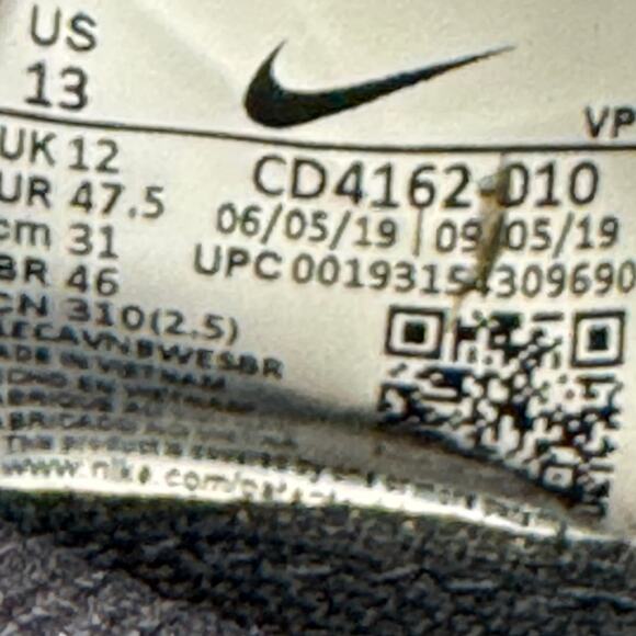 Nike Phantom Vision 2 Pro FG Black Iridescent CD4162-010 Size 13